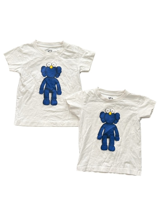 Uniqlo Other - Uniqlo x KAWS White Kids Short Sleeve Tee with Blue Character Graphic (2 Shirts)